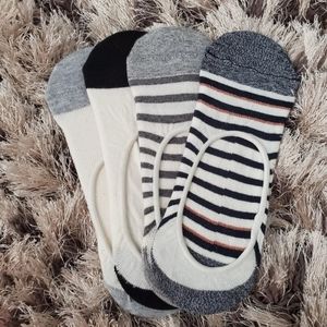 4pk No Show Liner Socks